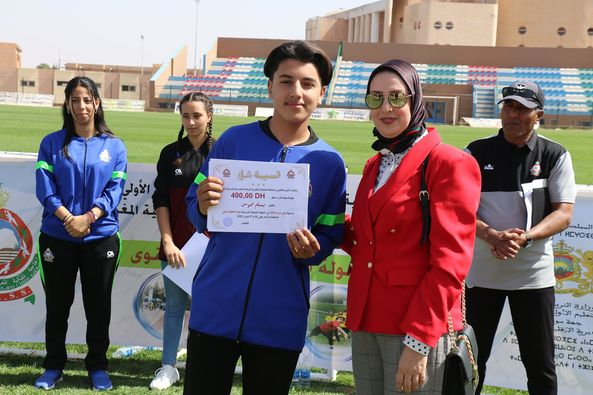 البطولة الإقليمية لالعاب القوى الخاصة بالتعليم الابتدائي المنظمة بملعب المسيرة الخضراء