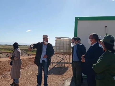 عقد اجتماع بمقر الجماعة حضره الى جانب رئيس الجماعة بالنيابة عبد الله القسطلاني