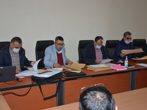 لجنة فتح أظرفة طلب العروض رقم 58-2020 المتعلق بإصلاح وتهيئة المقابر